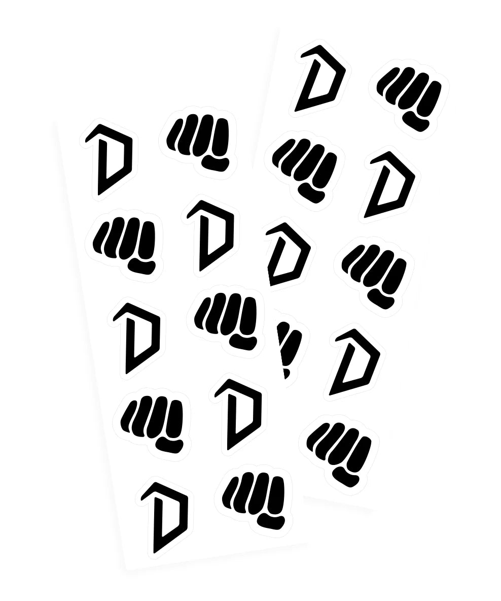 Detroit and Fist Sticker Sheet 