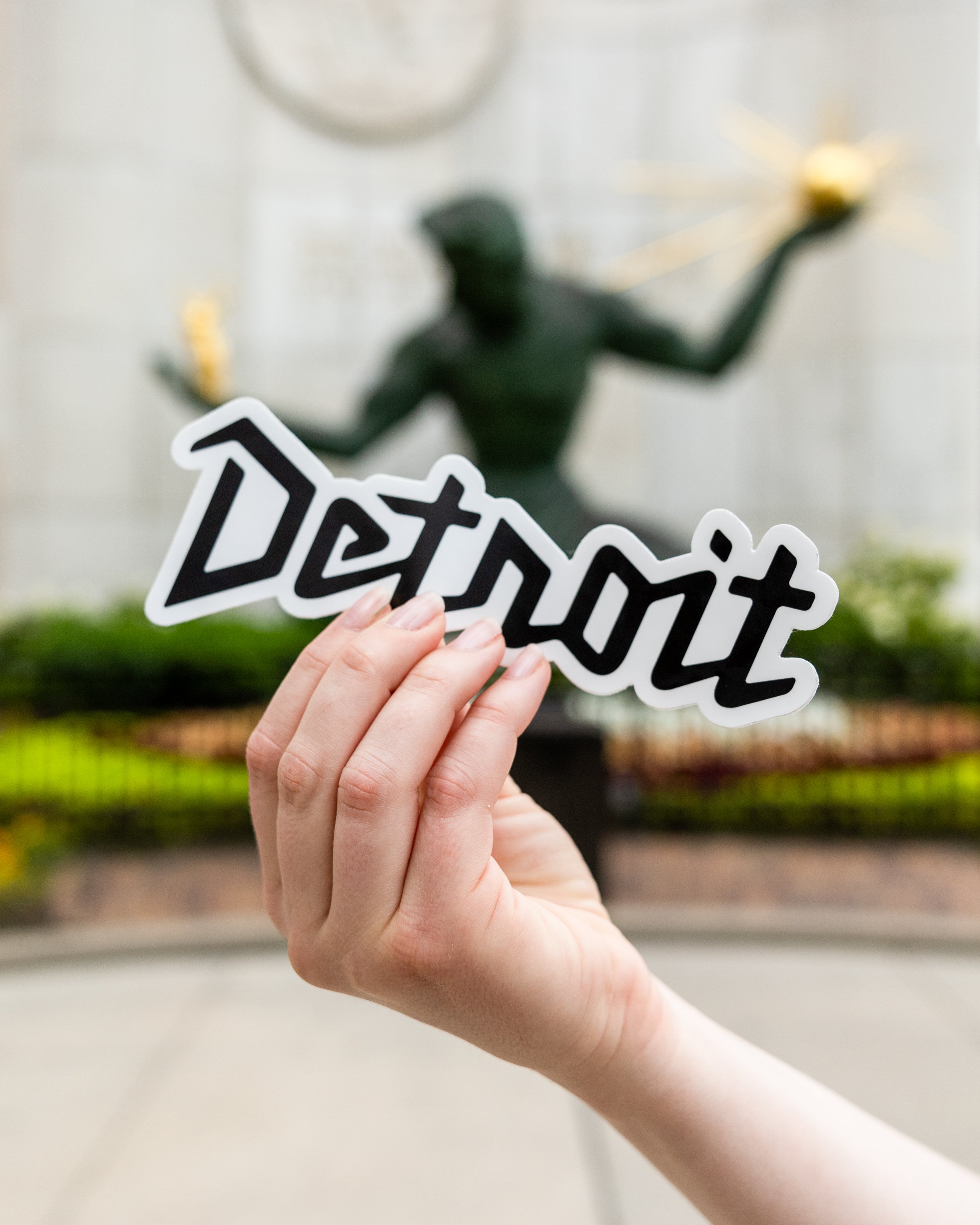 Detroit logo sticker 